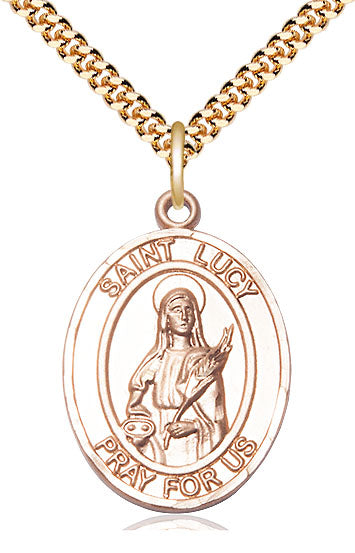 Bliss St Lucy Catholic Patron Saint Medal