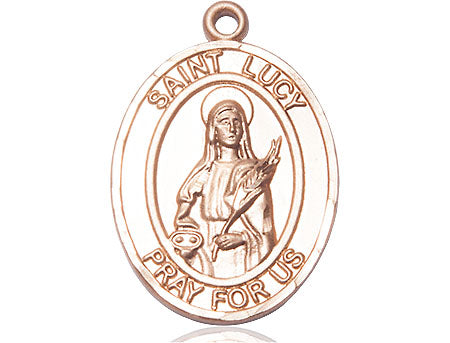 Bliss St Lucy Catholic Patron Saint Medal