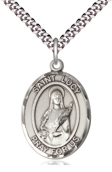 Bliss St Lucy Catholic Patron Saint Medal