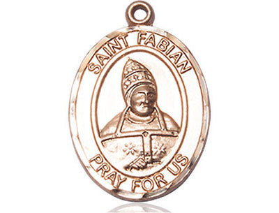 St Fabian Medal Necklace, pewter / sterling silver / gold-filled (view 4), Bliss Manufacturing