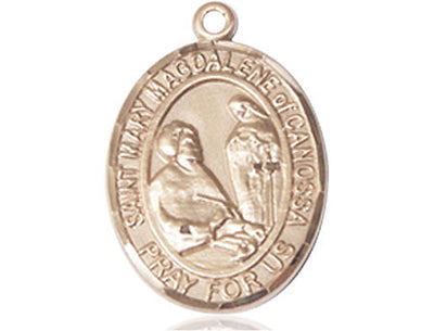 St Mary Magdalene of Canossa Medal Necklace, 14kt gold, Bliss Manufacturing