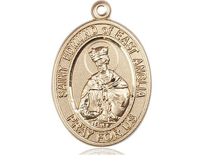 St Edmund of East Anglia Medal Necklace, 14kt gold, Bliss Manufacturing