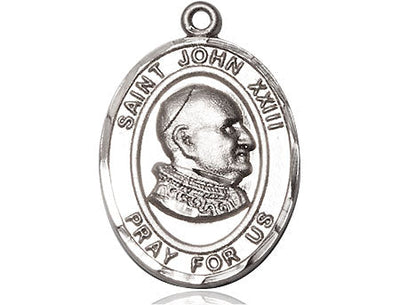 St John XXIII Medal Necklace, pewter / sterling silver / gold-filled (view 4), Bliss Manufacturing
