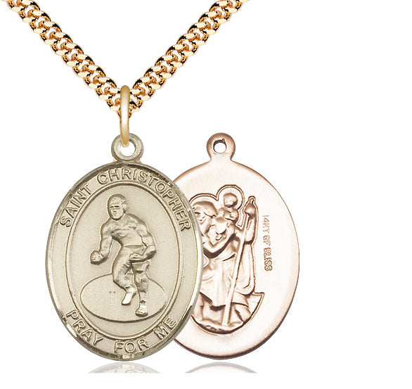 Bliss St Christopher Wrestling Catholic Patron Saint Medal