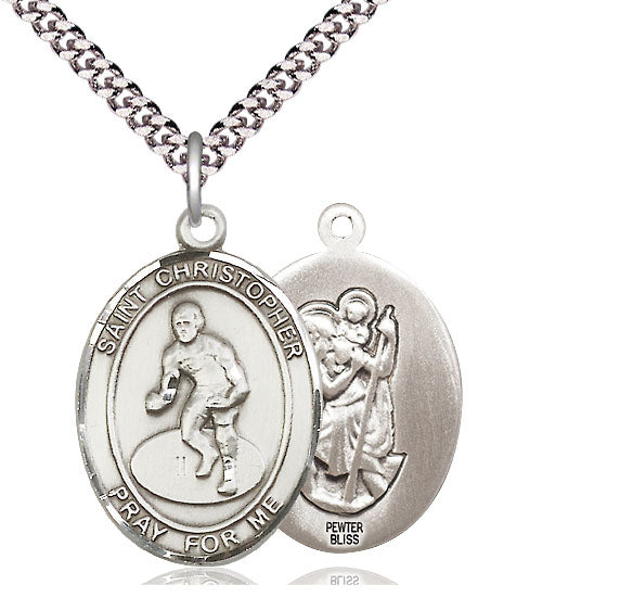 Bliss St Christopher Wrestling Catholic Patron Saint Medal