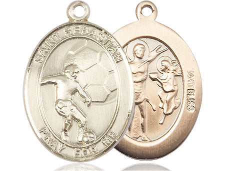 Bliss St Sebastian Soccer Player Catholic Patron Saint Medal