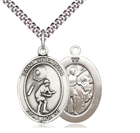 Bliss St Sebastian Tennis Catholic Patron Saint Medal