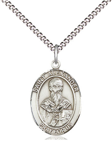 St Alexander Constantinople Medal, pewter / sterling silver / gold-filled (view 4), Bliss Manufacturing