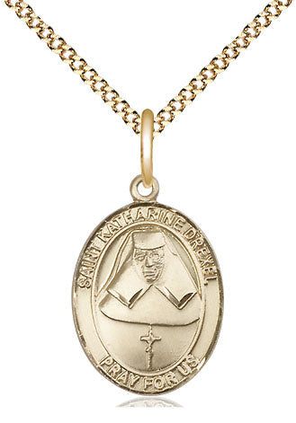 St. Katharine Drexel Medal, gold-filled, Bliss Manufacturing