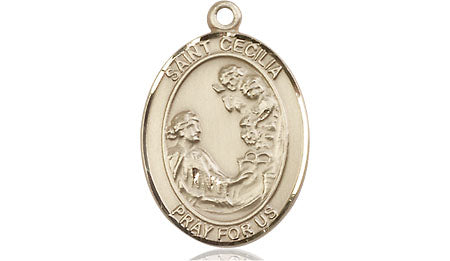 Bliss St Cecilia Catholic Patron Saint Medal