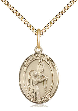 Bliss St Bernadette Catholic Patron Saint Medal