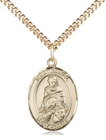 St Daniel Medal Necklace, gold-filled, Bliss Manufacturing