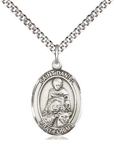 St Daniel Medal Necklace, pewter / sterling silver / gold-filled (view 4), Bliss Manufacturing