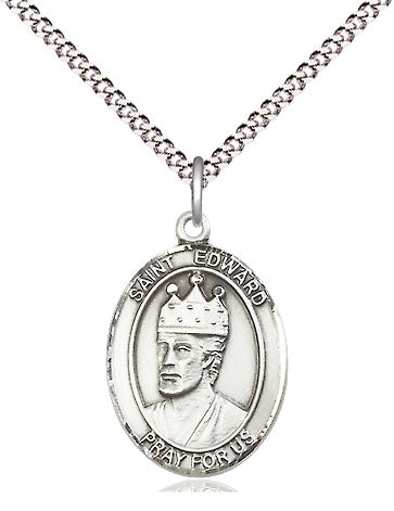 St Edward the Confessor Medal Necklace, pewter / sterling silver / gold-filled (view 4), Bliss Manufacturing