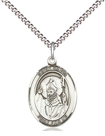 Bliss St David of Wales Catholic Patron Saint Medal