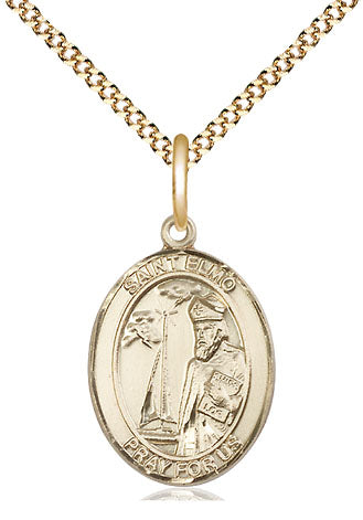 Bliss St Elmo Catholic Patron Saint Medal