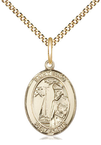 St Elmo Medal Necklace, gold-filled, Bliss Manufacturing