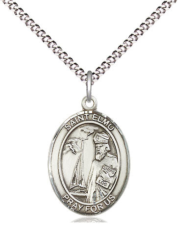 St Elmo Medal Necklace, pewter / sterling silver / gold-filled (view 4), Bliss Manufacturing