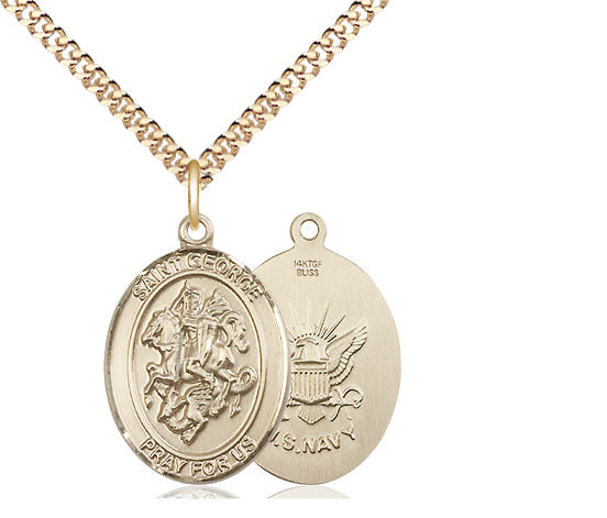 Bliss St George Navy Catholic Patron Saint Medal