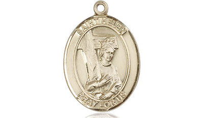 St Helen Medal Necklace, 14kt gold, Bliss Manufacturing
