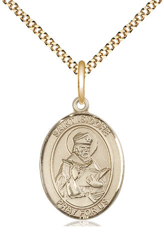 Bliss St Isidore of Seville Catholic Saint Medal