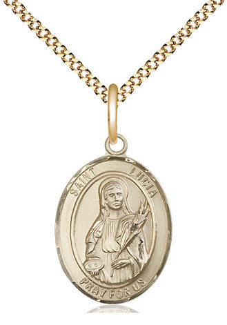 Bliss St Lucia of Syracuse Catholic Patron Saint Medal