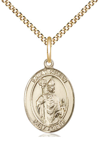 St. Kilian Medal, gold-filled, Bliss Manufacturing