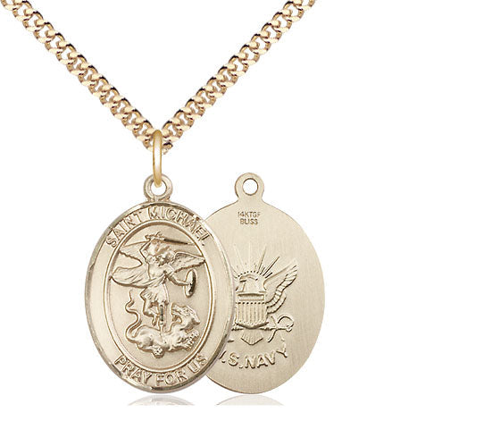 Bliss St Michael Navy Catholic Patron Saint Medal