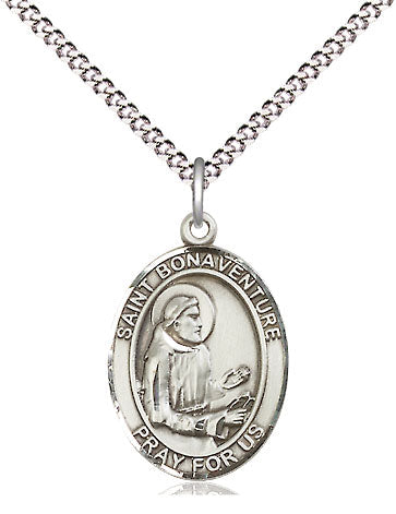 St Bonaventure Medal Necklace, pewter / sterling silver / gold-filled (view 4), Bliss Manufacturing