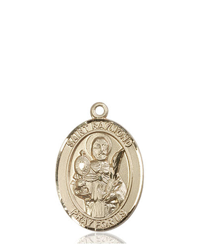 St Raymond Nonnatus Catholic Saint Medal, pewter / sterling silver / gold-filled (view 6), Bliss Manufacturing