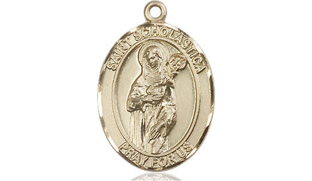 Bliss St Scholastica Catholic Saint Medal