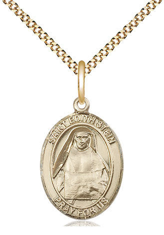 St Edith Stein Medal Necklace, gold-filled, Bliss Manufacturing