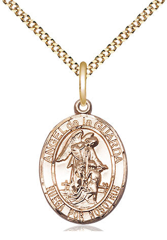 Bliss Spanish Angel de la Guarda Catholic Patron Saint Medal