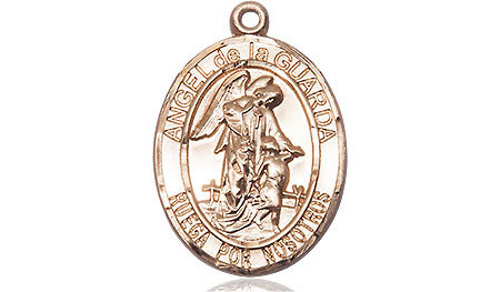 Bliss Spanish Angel de la Guarda Catholic Patron Saint Medal