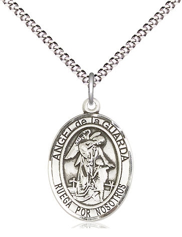 Bliss Spanish Angel de la Guarda Catholic Patron Saint Medal