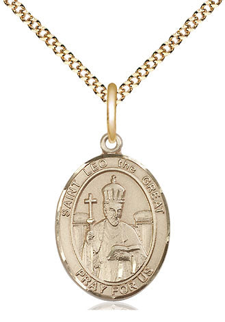 Bliss St Leo the Great Catholic Patron Saint Medal