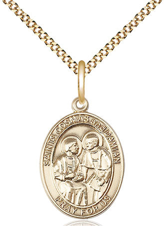 Bliss St Cosmas and St Damian Catholic Patron Saint Medal