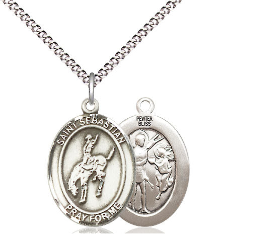 Bliss St Sebastian Rodeo Catholic Patron Saint Medal