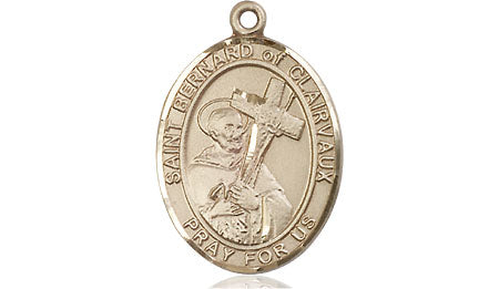 Bliss St Bernard of Clairvaux Catholic Patron Saint Medal