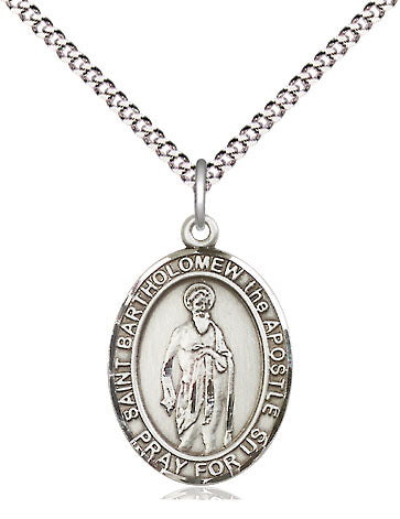 St Bartholomew the Apostle Medal Necklace, pewter / sterling silver / gold-filled (view 4), Bliss Manufacturing