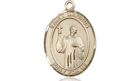 Bliss St Maurus Catholic Patron Saint Medal