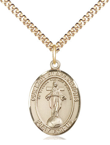 Bliss Our Lady of All Nations Catholic Patron Saint Medal