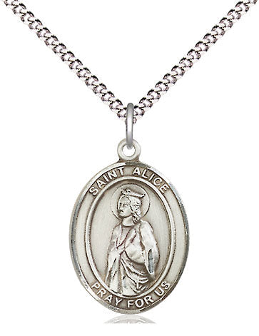St Alice Medal Necklace, pewter / sterling silver / gold-filled (view 4), Bliss Manufacturing