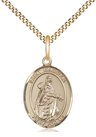 St. Isabella of Portugal, gold-filled, Bliss Manufacturing