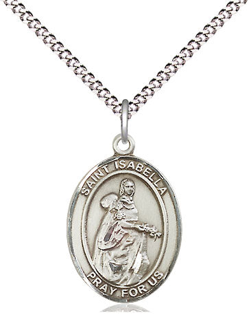 St. Isabella of Portugal, pewter / sterling silver / gold-filled (view 4), Bliss Manufacturing