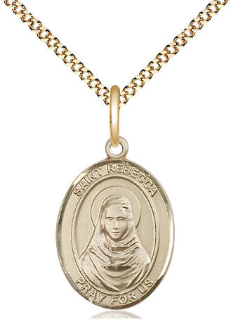 St Rebecca Catholic Saint Medal, gold-filled, Bliss Manufacturing