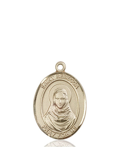 St Rebecca Catholic Saint Medal, 14kt gold, Bliss Manufacturing