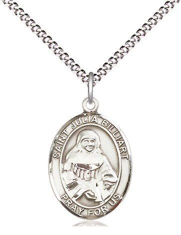 St Julia Billiart Medal Necklace, pewter / sterling silver / gold-filled (view 4), Bliss Manufacturing