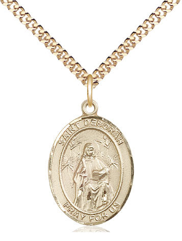 St Deborah Medal Necklace, gold-filled, Bliss Manufacturing