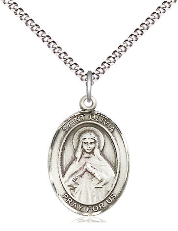 Bliss Manufacturing St Olivia Catholic Saint Oval Medal